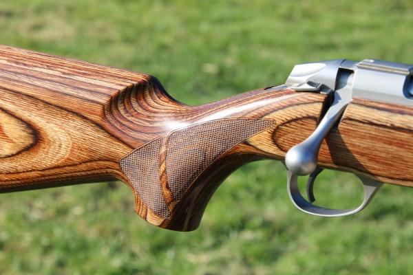 SAKO .223 85 STAINLESS LAMINATE FLUTED VARMINT, GOOD BORE!
