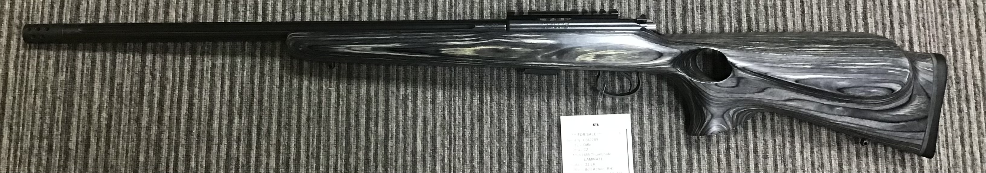 CZ .22 LR 455 THUMBHOLE