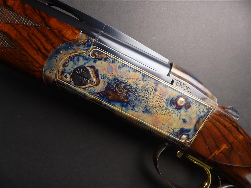 KRIEGHOFF 12 Gauge K80 Arabesque Gold Colour Case 